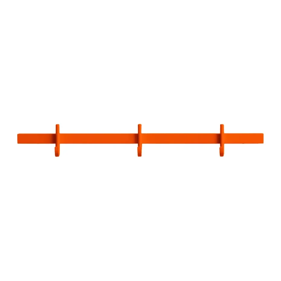 Relief hook rack small 41 cm, Orange