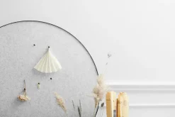 Retell pinboard Ø80 cm, Light grey