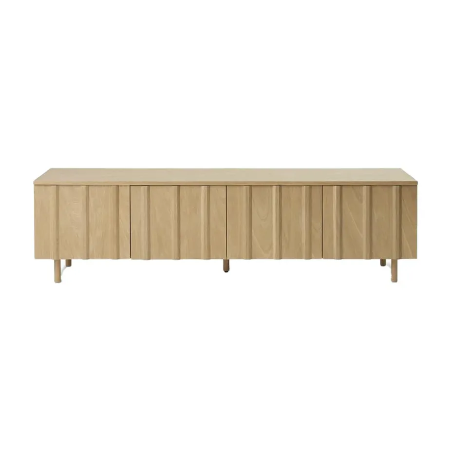 Rib sideboard low, Oak