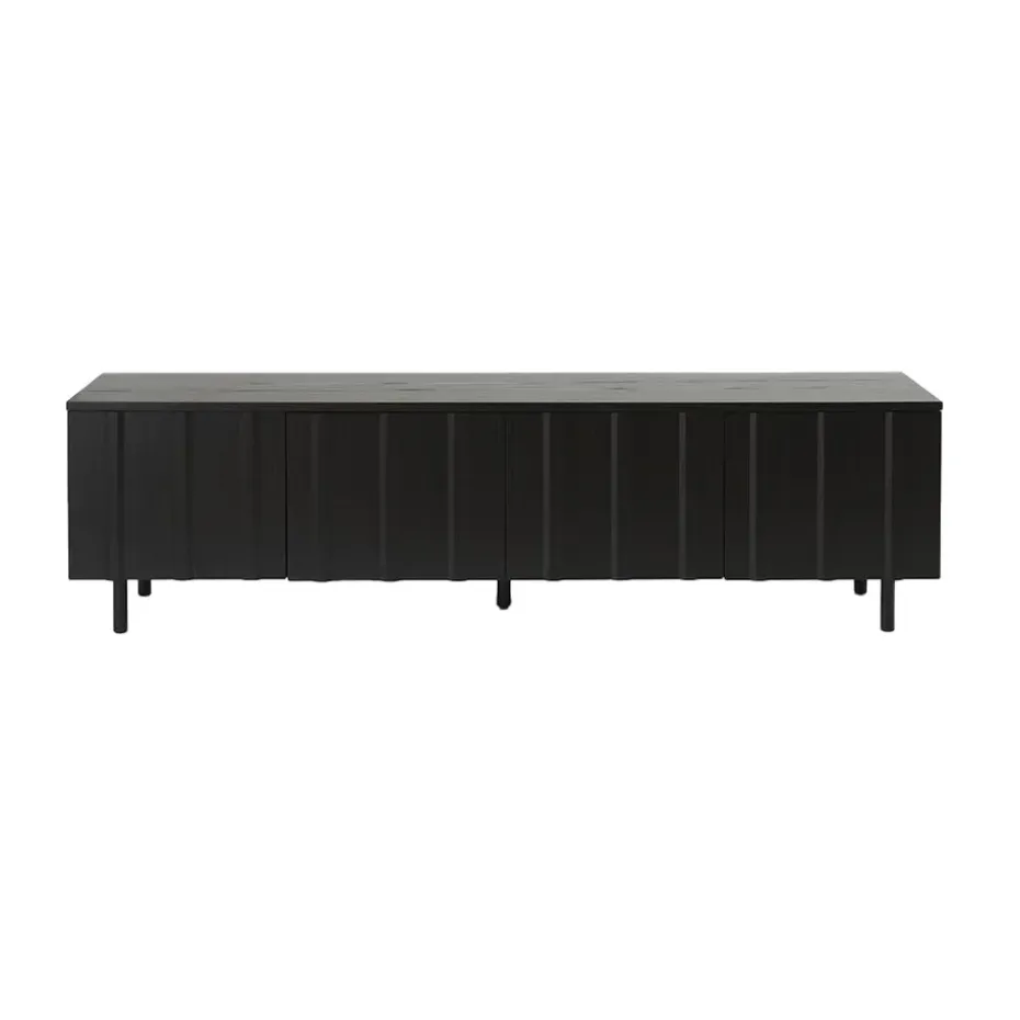 Rib sideboard low, Soft Black