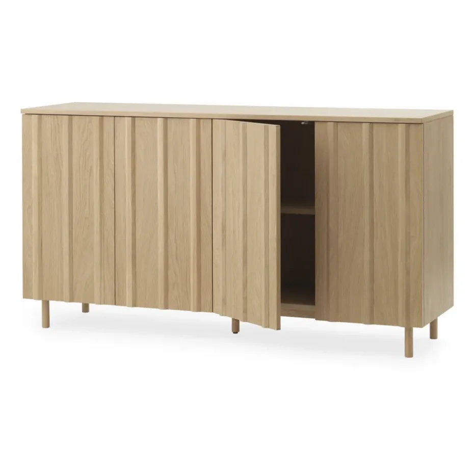 Rib sideboard 45x159 cm, Oak
