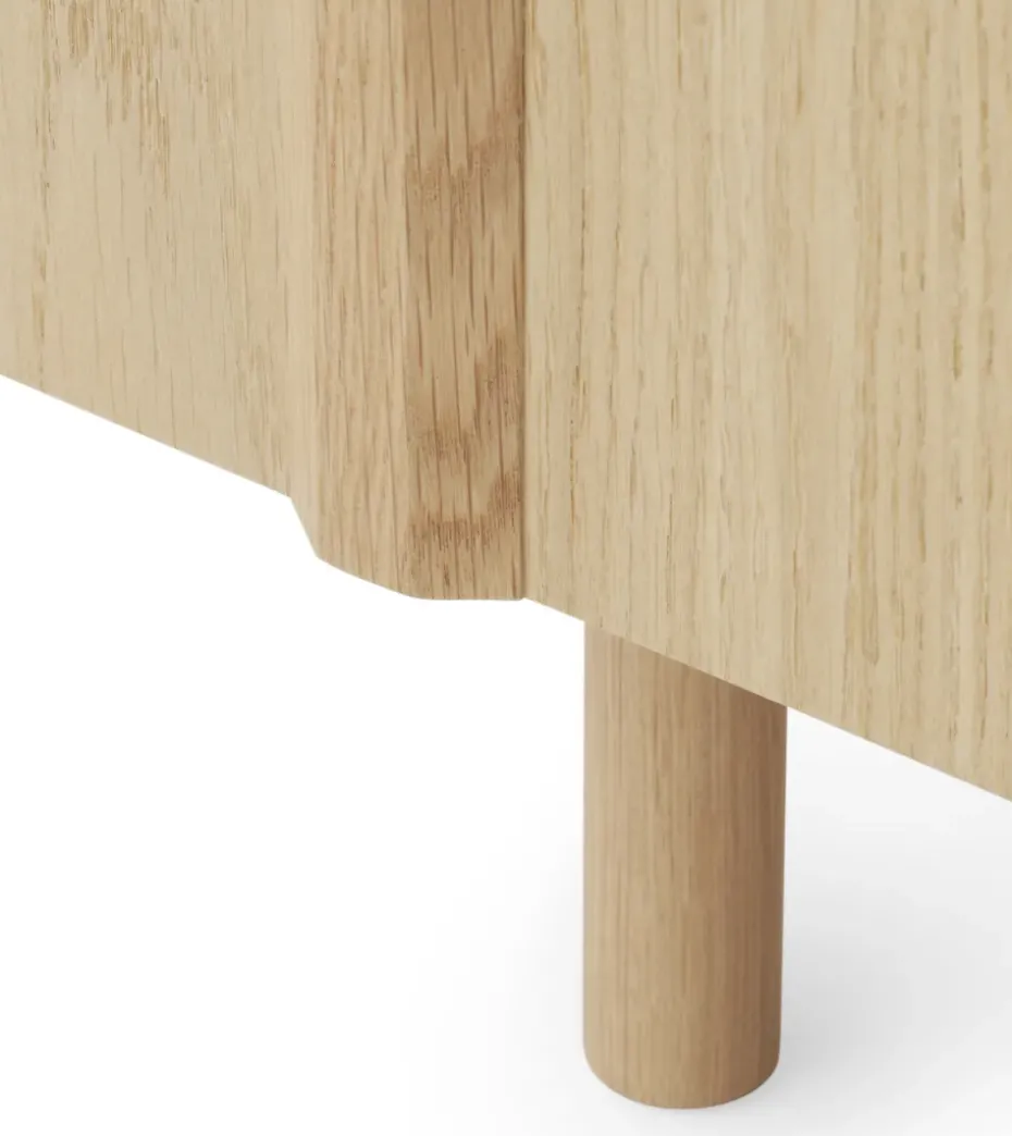 Rib sideboard 45x159 cm, Oak