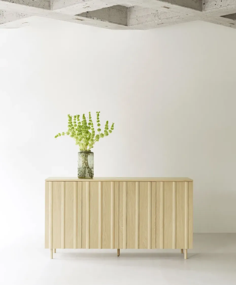Rib sideboard 45x159 cm, Oak