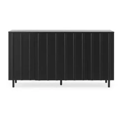 Rib sideboard 45x159 cm, Soft Black