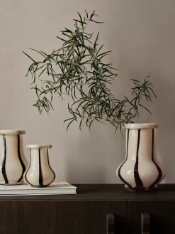 Riban vase 15 cm, Cream