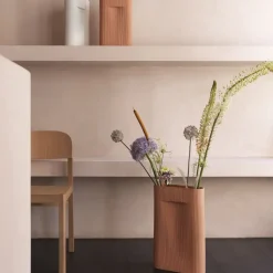 Ridge vase 48.5 cm, Terracotta