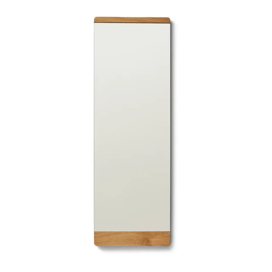 Rim wall mirror 35x110 cm, Oak