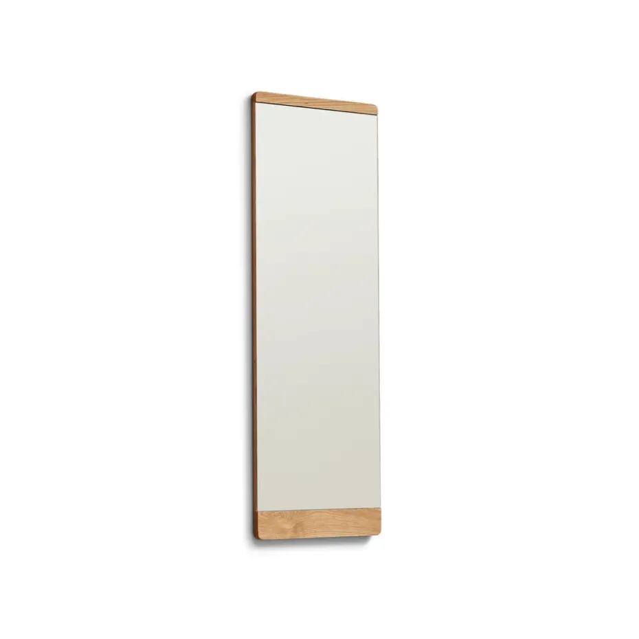 Rim wall mirror 35x110 cm, Oak