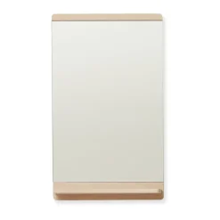 Rim wall mirror 40x68 cm, White oak