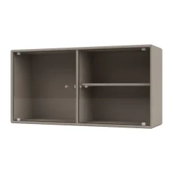 Ripple I display cabinet 69.6x35.4x20 cm, Truffle
