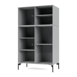 Ripple III display cabinet 69.6x117.6x38 cm, Fjord-legs black