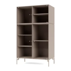 Ripple III display cabinet 69.6x117.6x38 cm, Mushroom-legs mushroom