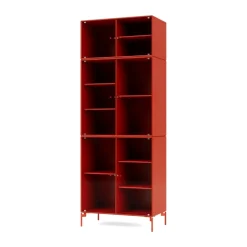 Ripple IV display cabinet 69.6x187.2x38 cm, Rosehip-legs rosehip