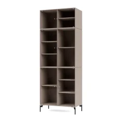Ripple IV display cabinet 69.6x187.2x38 cm, Mushroom-legs black