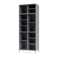 Ripple IV display cabinet 69.6x187.2x38 cm, Graphic-legs chrome