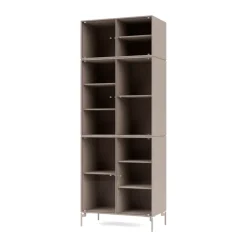 Ripple IV display cabinet 69.6x187.2x38 cm, Mushroom-legs mushroom