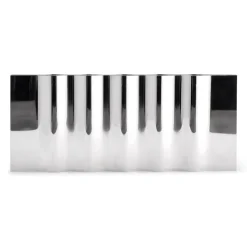 Ripply candle sticks, Stainless steel