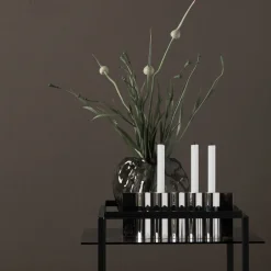 Ripply candle sticks, Stainless steel