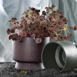 Ro flower pot Ø19 cm, Bordeaux
