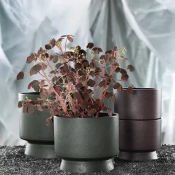 Ro flower pot Ø15 cm, Dark green