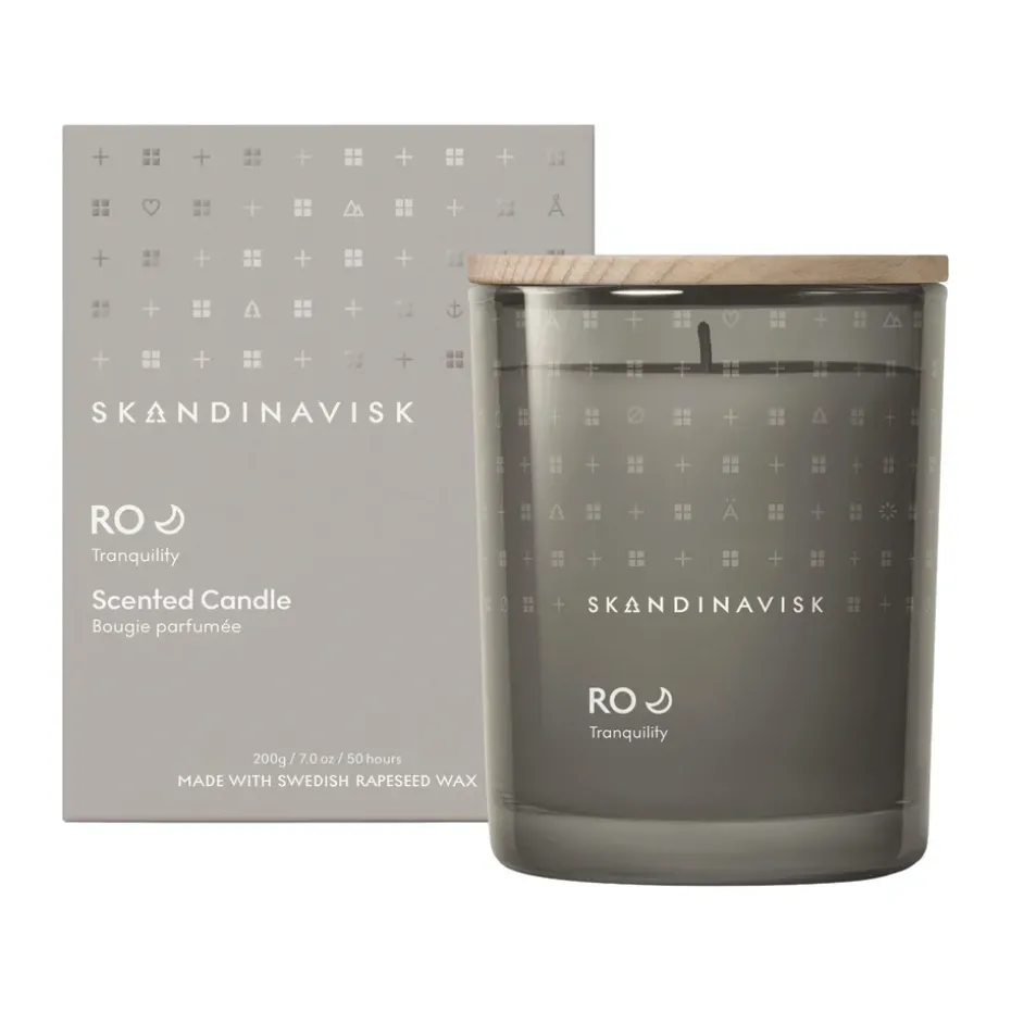 Ro scented candle with lid, 200 g