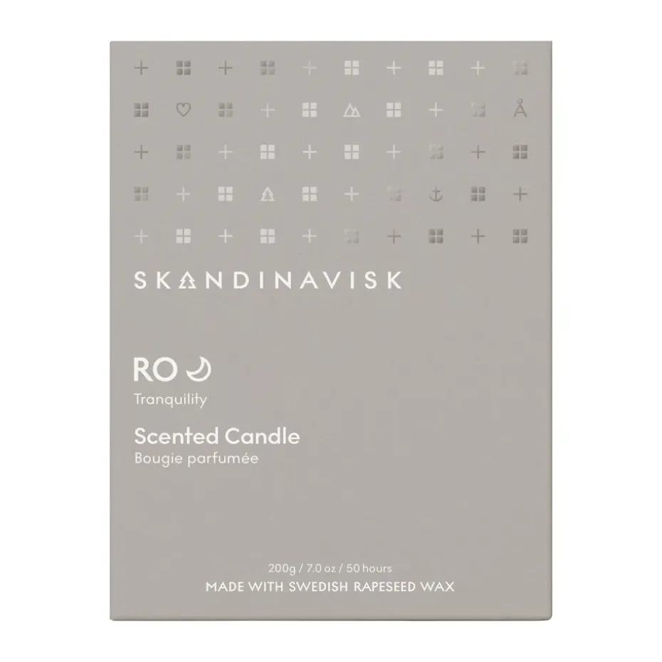 Ro scented candle with lid, 200 g