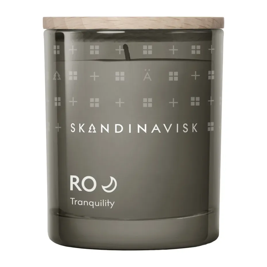Ro scented candle with lid, 65 g
