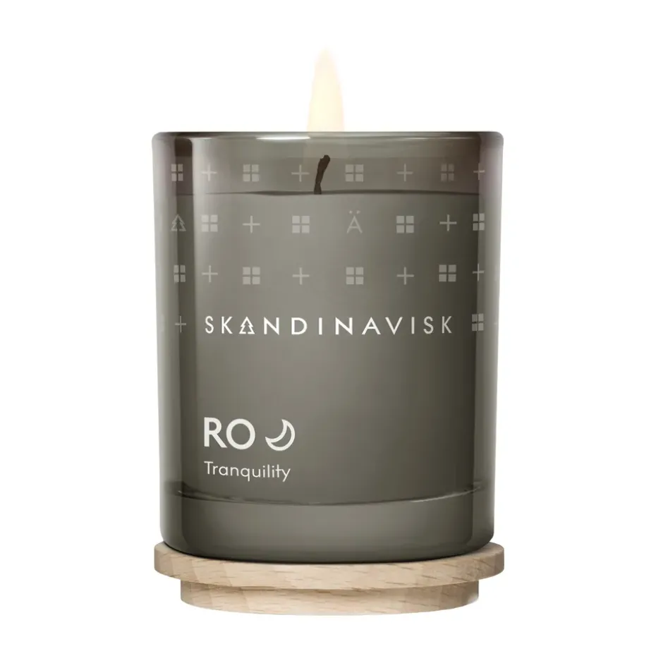 Ro scented candle with lid, 65 g