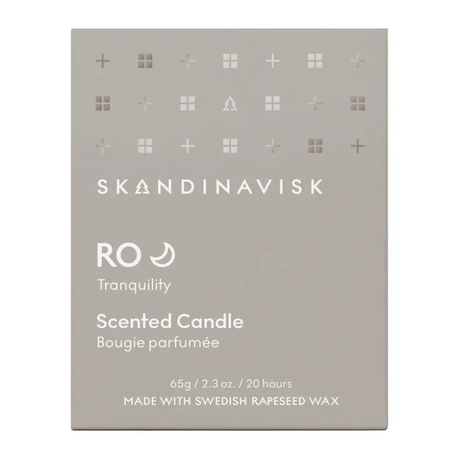 Ro scented candle with lid, 65 g