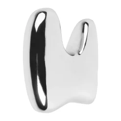 Roberta hook 10x7 cm, Silver finish