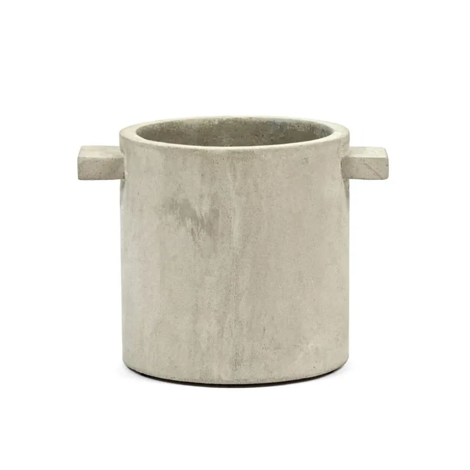 Rond flower pot Ø15 cm, nature