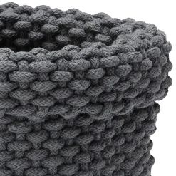 Rope storage basket, graphite grey