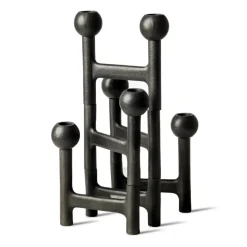 Round Folding candlestick 56x30 cm, Dark grey
