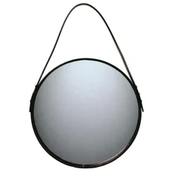 Ørskov mirror black, Ø 40 cm