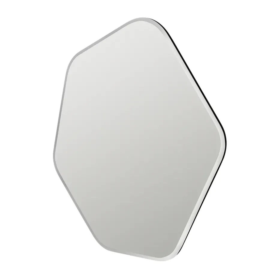 Ruby wall mirror 60x50 cm, Clear-black