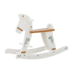 Ruddy rocking horse, White