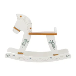 Ruddy rocking horse, White