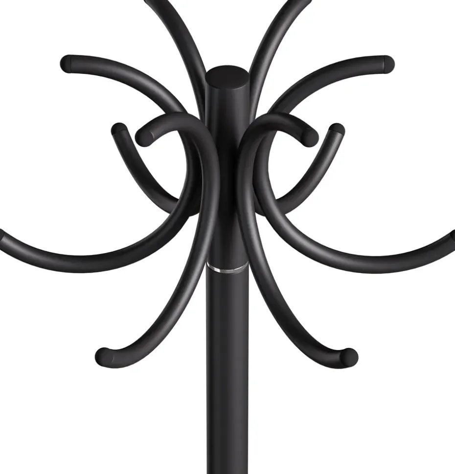 S70-12 coat rack, Black texture