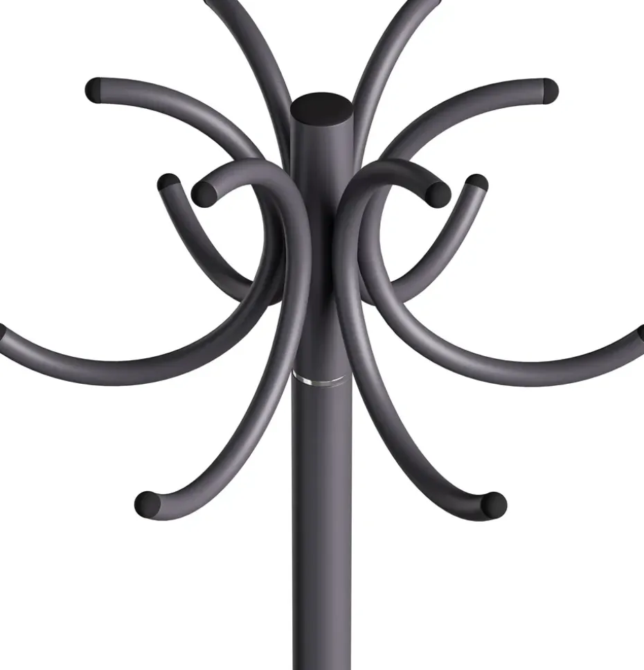 S70-12 coat rack, Graphite texture