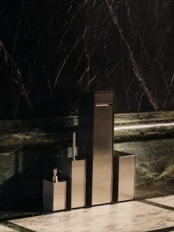Sama soap pump, Brushed stainless steel