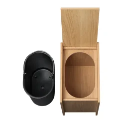 Sama waste bin, Oak, 35 L