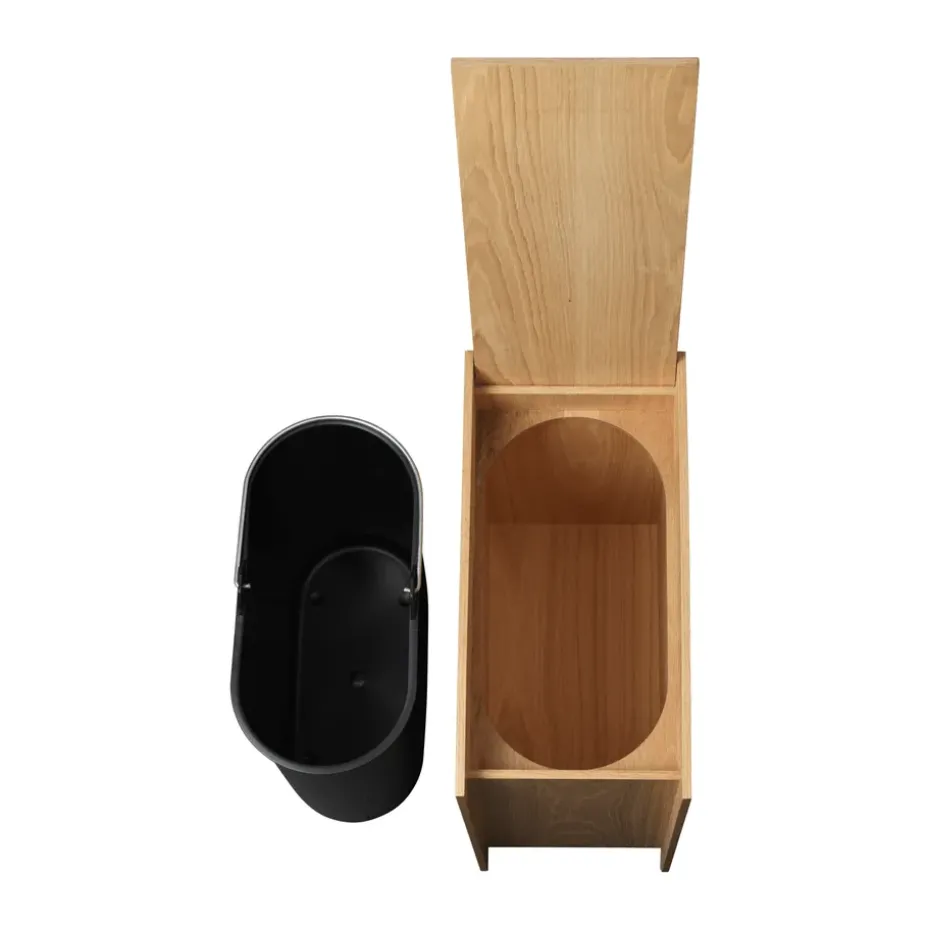 Sama waste bin, Oak, 50 L