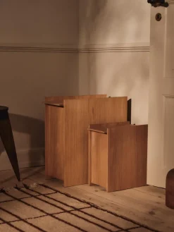Sama waste bin, Oak, 50 L