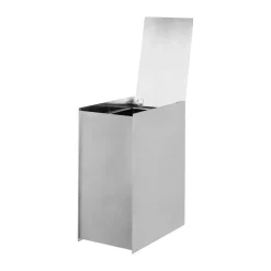 Same bin, Brushed stainless steel