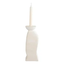 Sassi B candle sticks 30 cm, Chalk
