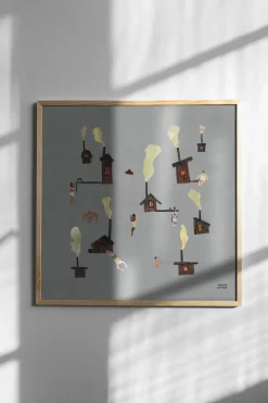 Sauna poster, 50x50 cm