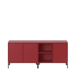 Save side table, Beetroot 165, black lacquered leg