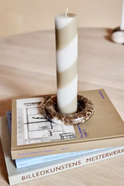 Savi marble candleholder Ø13,8 cm, Choko