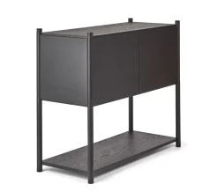 Sceene bookcase C, Black oiled oak