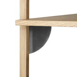Sector shelf triple wide, Oak-black